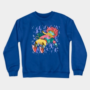 Floating through nothingness Crewneck Sweatshirt